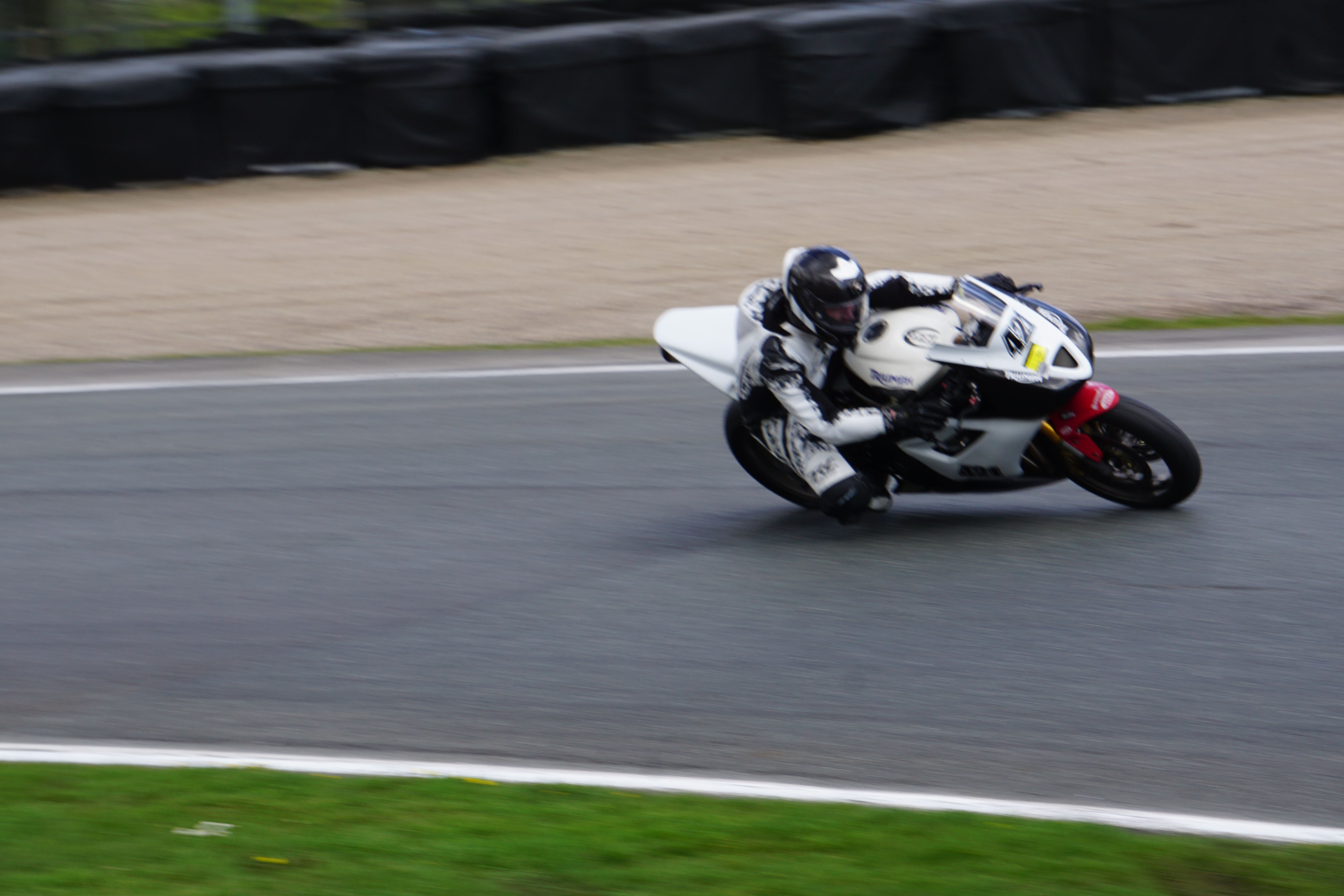 Richard racing motorcycles on track